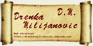 Drenka Milijanović vizit kartica
